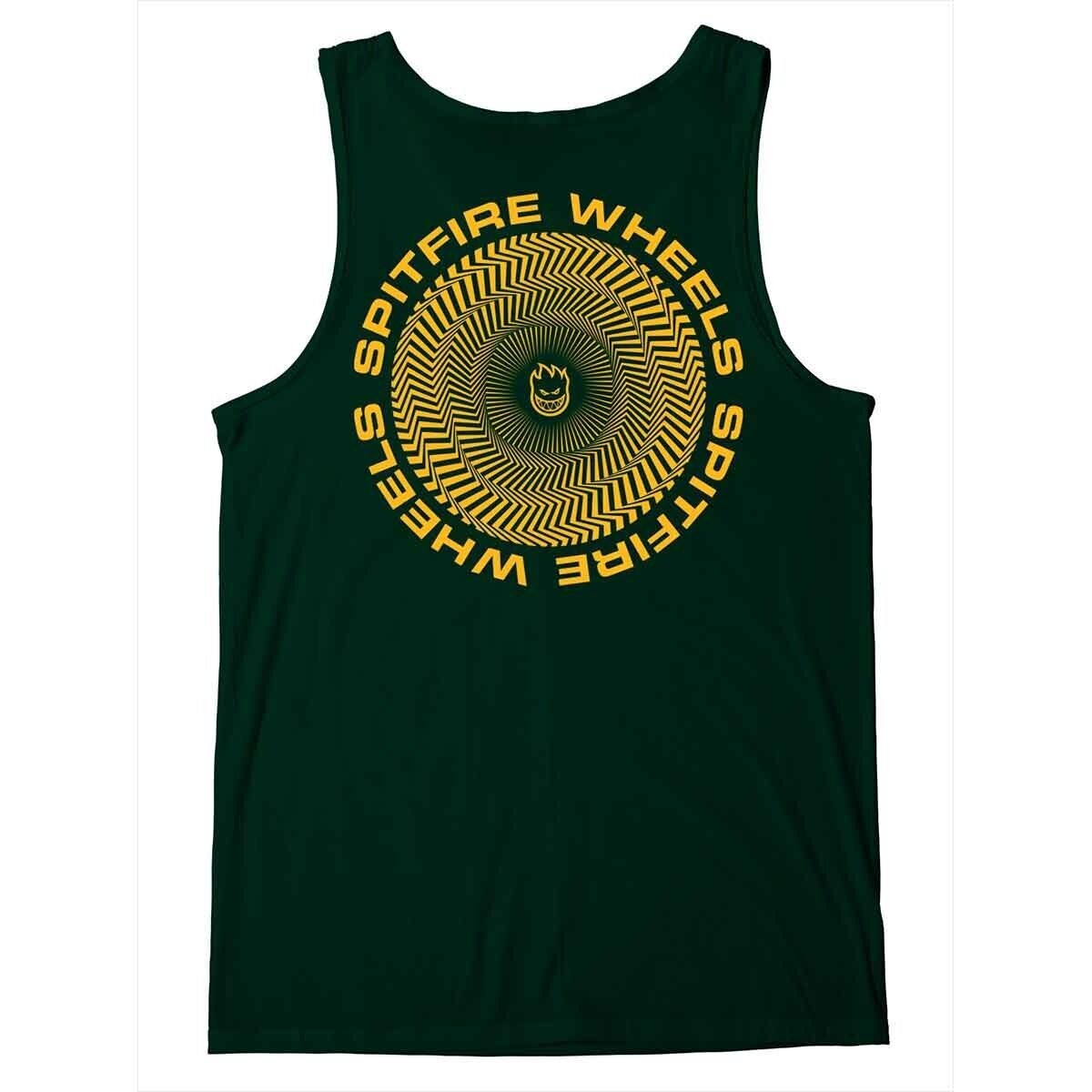 Spitfire CLASSIC VORTEX TANK TOP	FOREST GREEN w/ GOLD