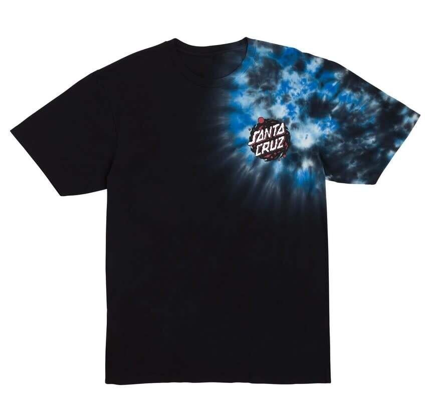 SANTA CRUZ T-SHIRT WOOTEN OMINOUS DOT Blue Burst