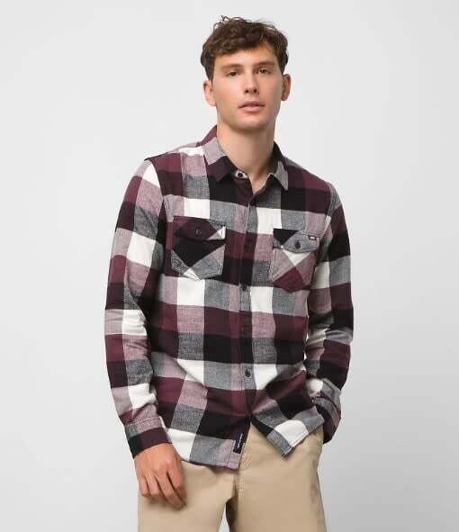  Vans Box Flannel  CATAWBA GRAPE/ANTIQUE WHT