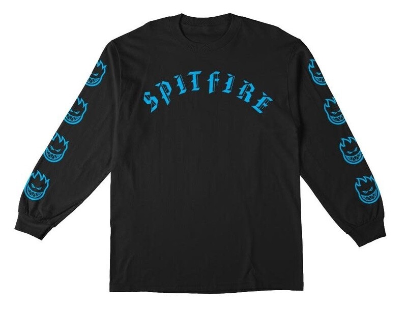 OLD E BIGHEAD SLEEVE NEON L/S TEE BLACK