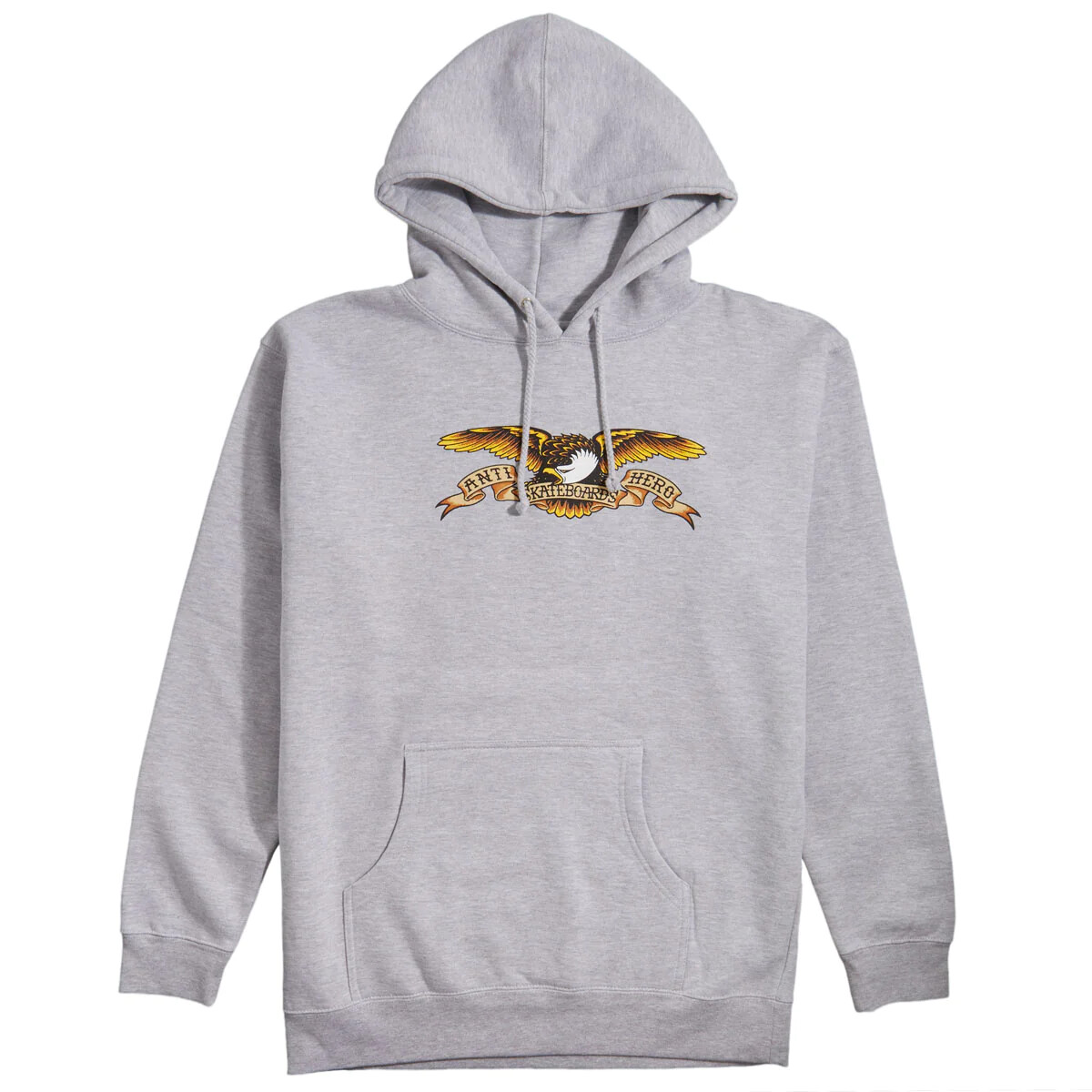 EAGLE PULLOVER HOODED SWEATSHIRT Heather Grey w/ MULTI