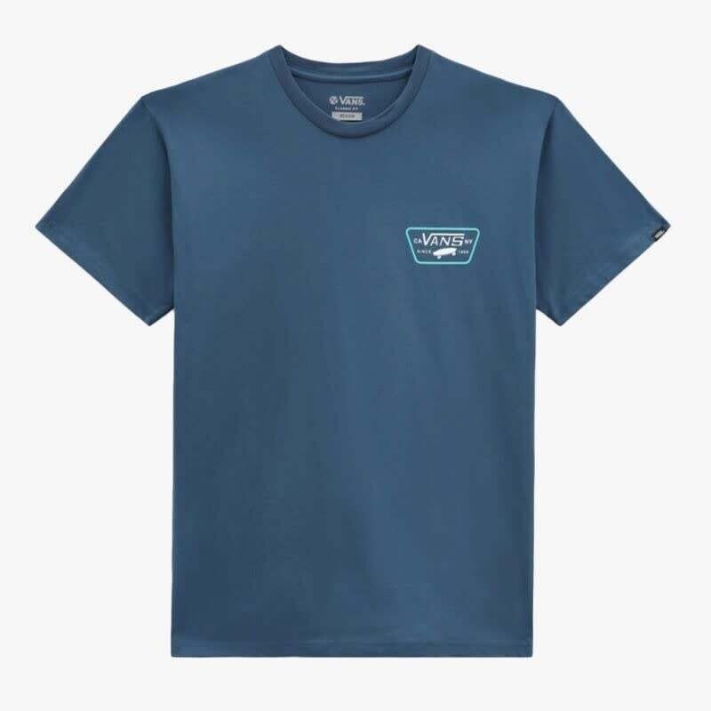 FULL PATCH BACK SS TEE VANS TEAL waterfall