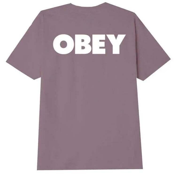 Obey Bold 2 Classic Tee Lilac Chaulk