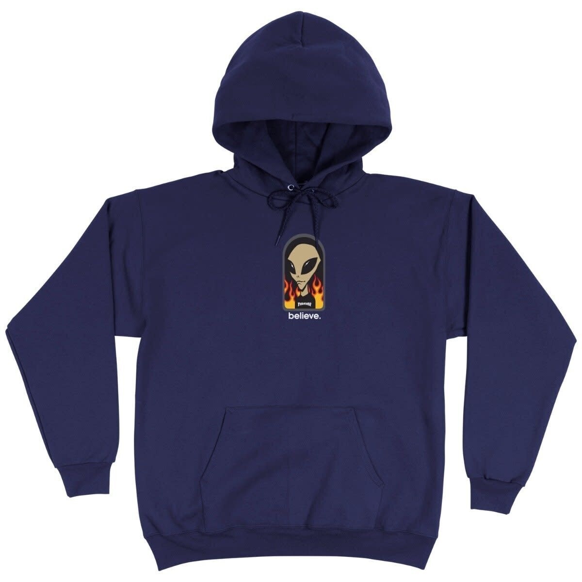 Thrasher X AWS Believe Hood Navy