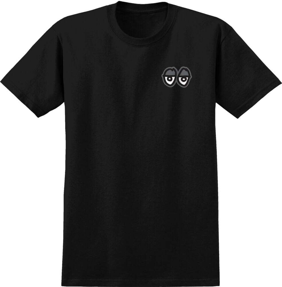 Krooked STRAIT EYES S/S T-SHIRT	BLACK w/ GREY Prints