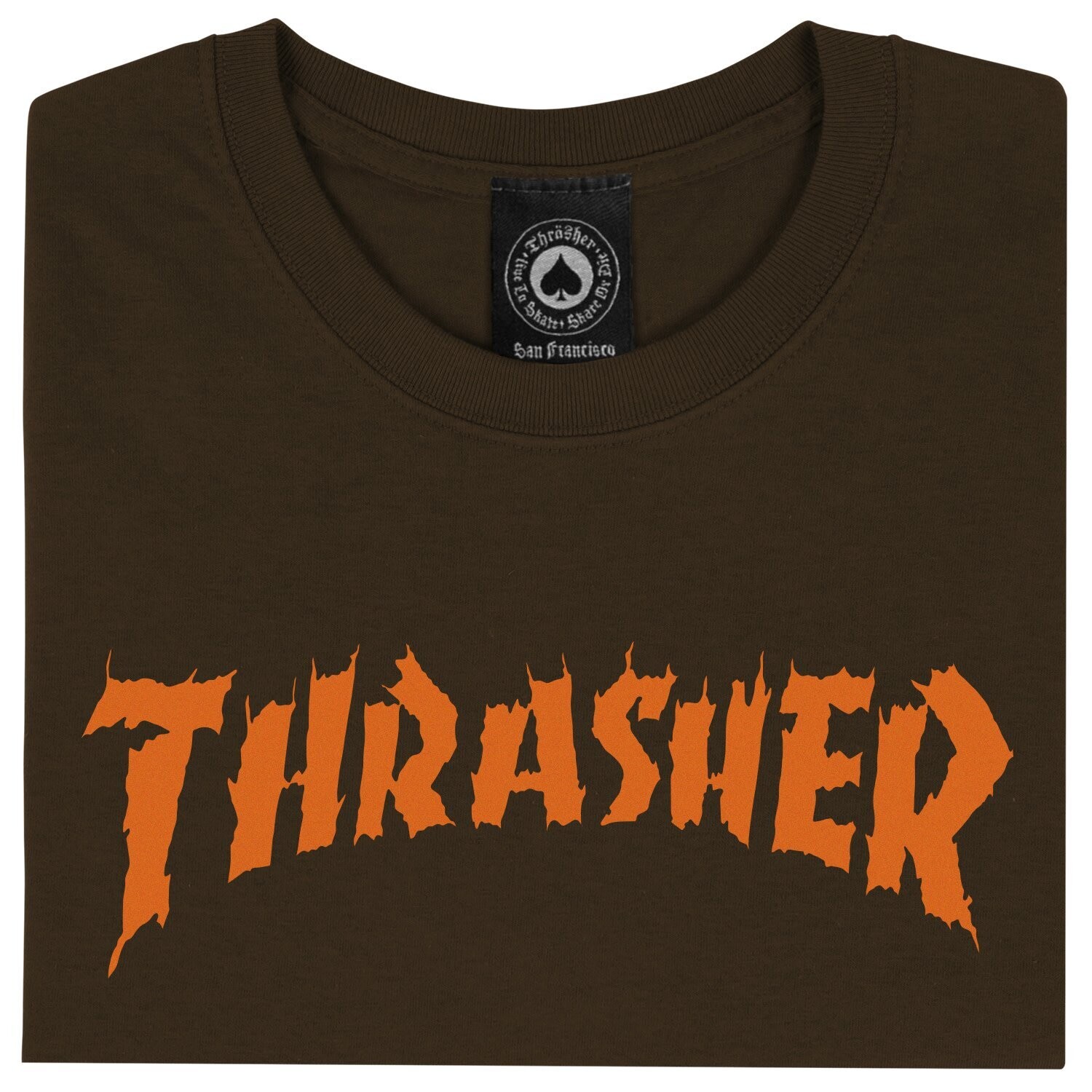 Thrasher Burn it Down T-Shirt Chocolate