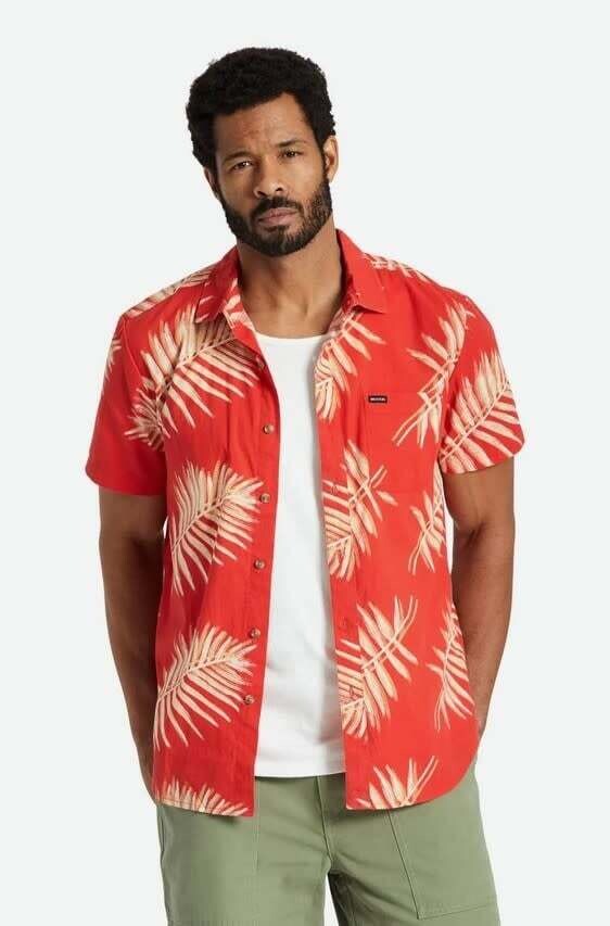 Brixton Charter Print Aloha Red/Palm Leaf