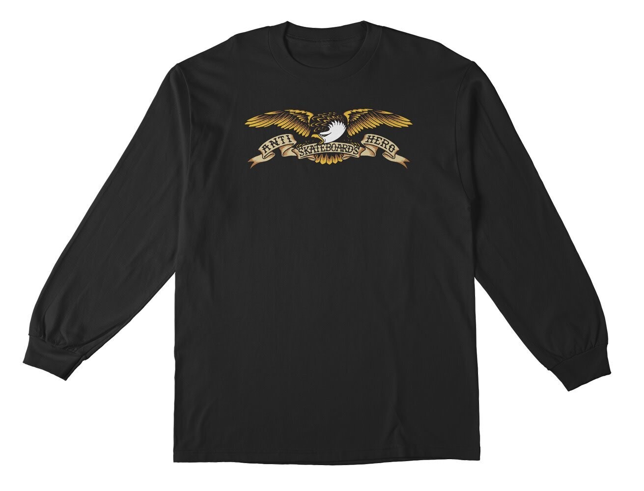EAGLE L/S T-SHIRT	BLACK w/ MULTI COLOR Print
