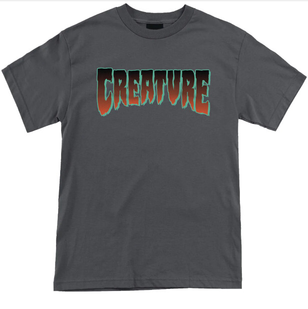 Creature Logo Tee Char Turq