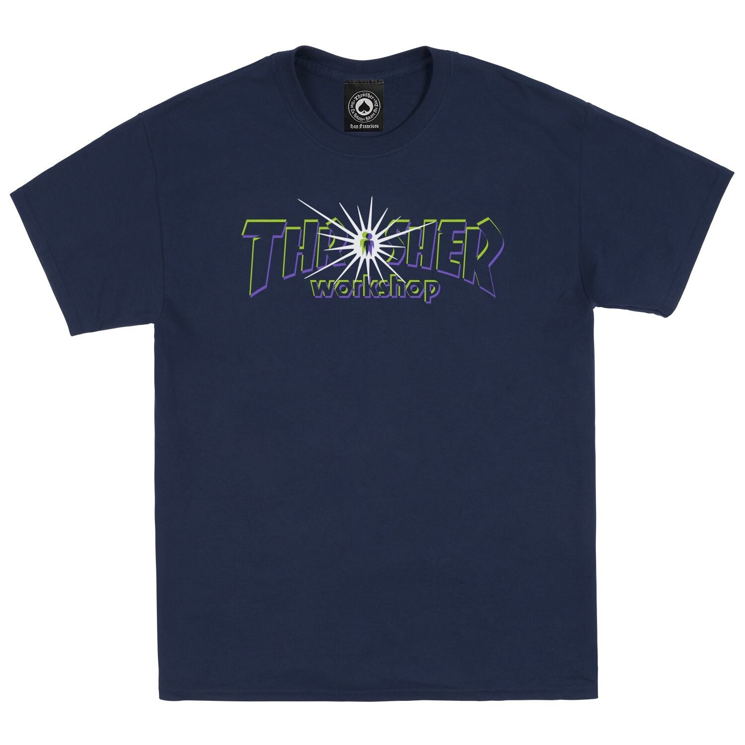 Thrasher X AWE Nova Tee Navy