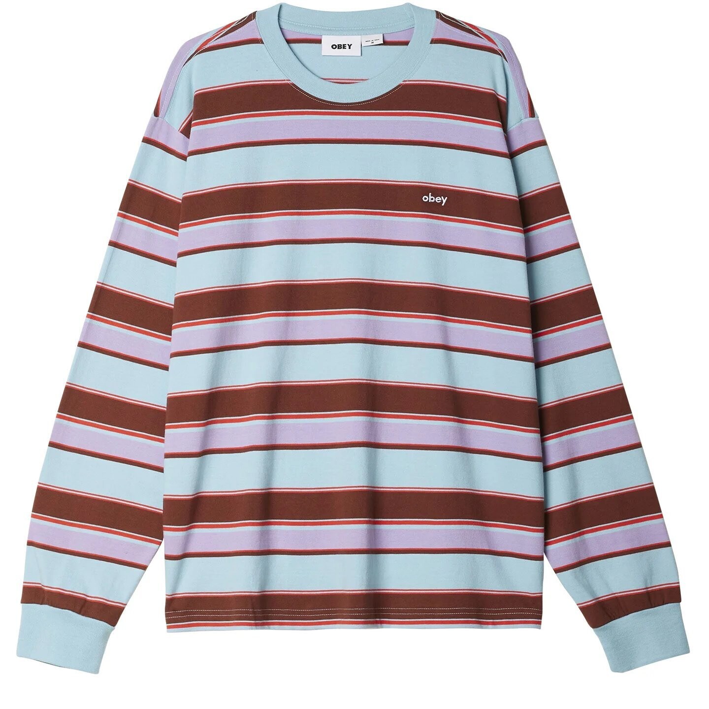 Obey Direct Tee LS Sky Blue