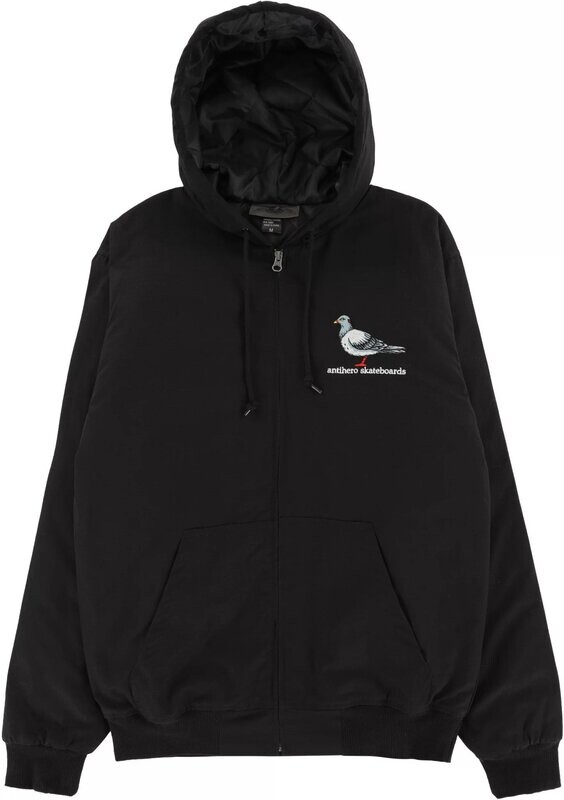 LIL PIGEON EMB RIPSTOP HOOD CUSTOM JACKET BLACK 