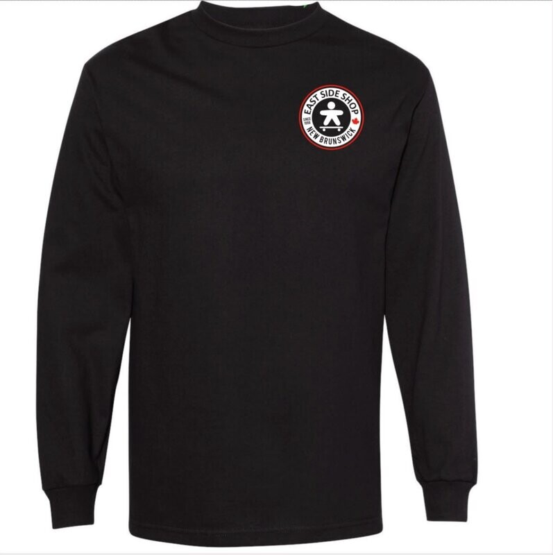 OG Circle LS Tee Black EAST SIDE Front Print