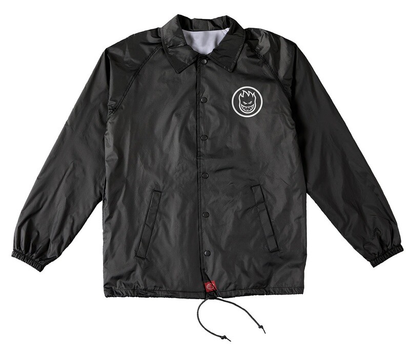 CLASSIC SWIRL WINDBREAKER/COACHES JACKET	BLACK W/ WHITE PRINTS