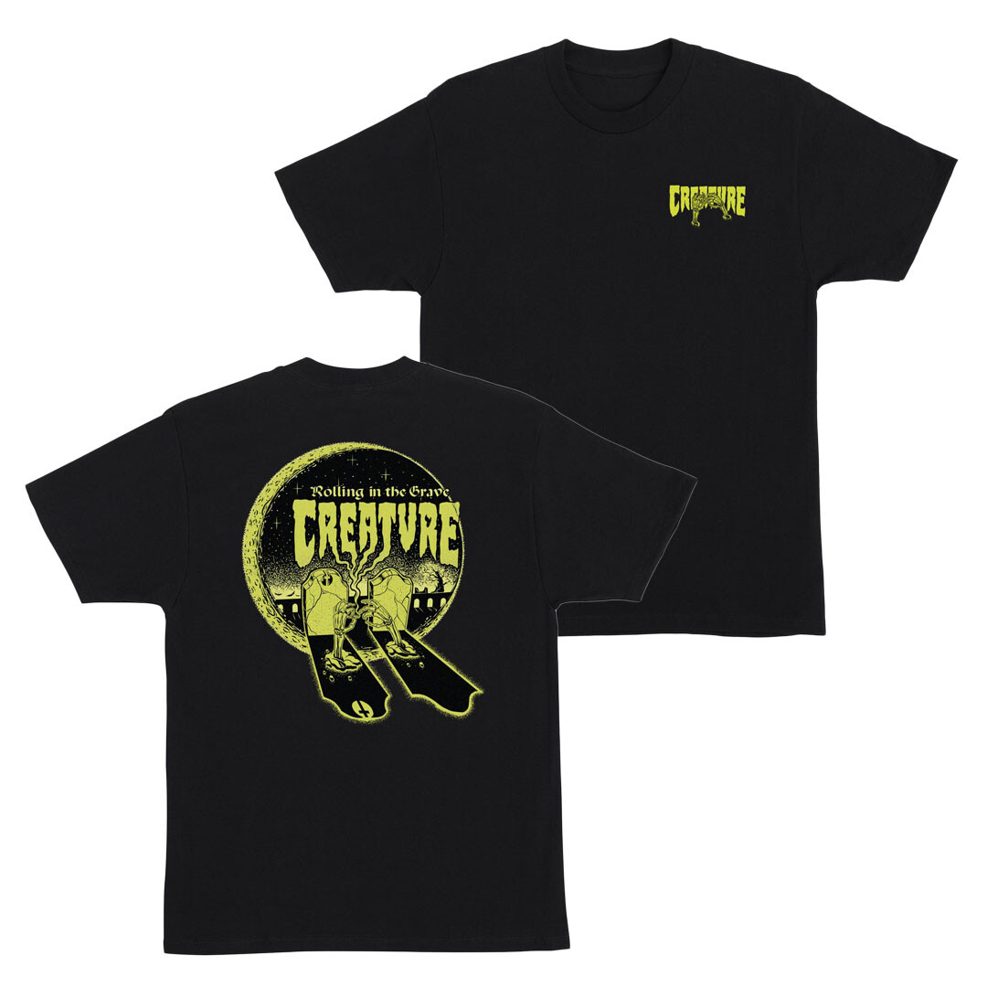 CREATURE T-SHIRT GRAVE ROLLER BLACK