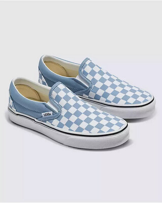 Classic Slip-On DUSTY BLUE COLOR THEORY CHECKERBOARD