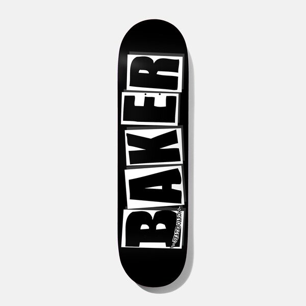 Baker Brand Logo Black White Deck 8.125