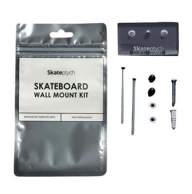 Skateptych Deck wall mount Hanger kit - Clear