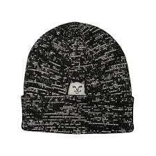 RipNDip Lord Nermal Beanie Reflective Yarn Black