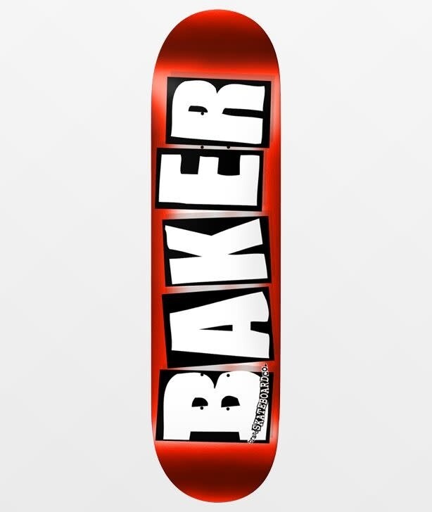 Baker Brand Logo Foil Red Deck 8.0