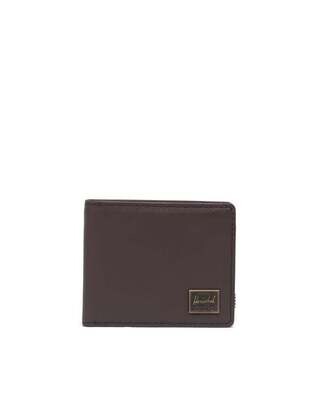 Herschel Hank Leather Wallet Brown