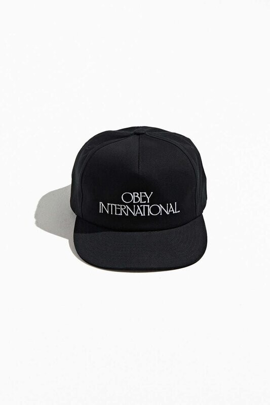 Obey Players Club Snapback Black