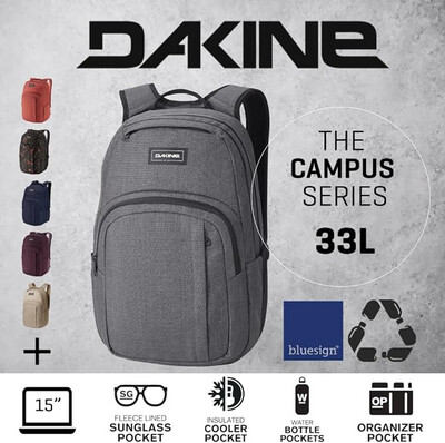 Dakine Campus Geyser Grey 33L