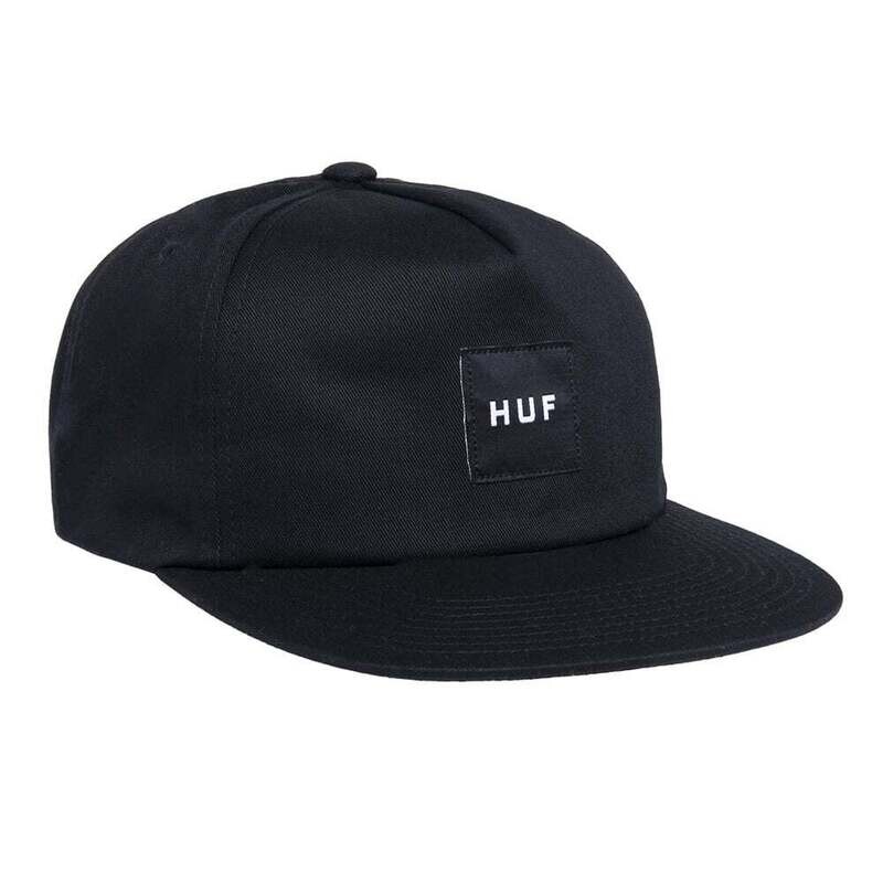 Huf ESS UNSTRUCTURED BOX SNAPBACK	BLACK