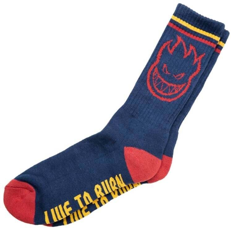 Spitfire Bighead Socks Navy Red Gold