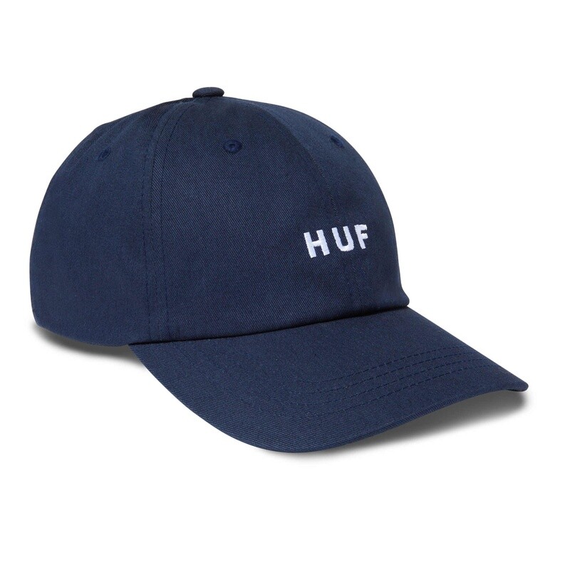 Huf Essentials OG Logo 6 Panel Hat Navy