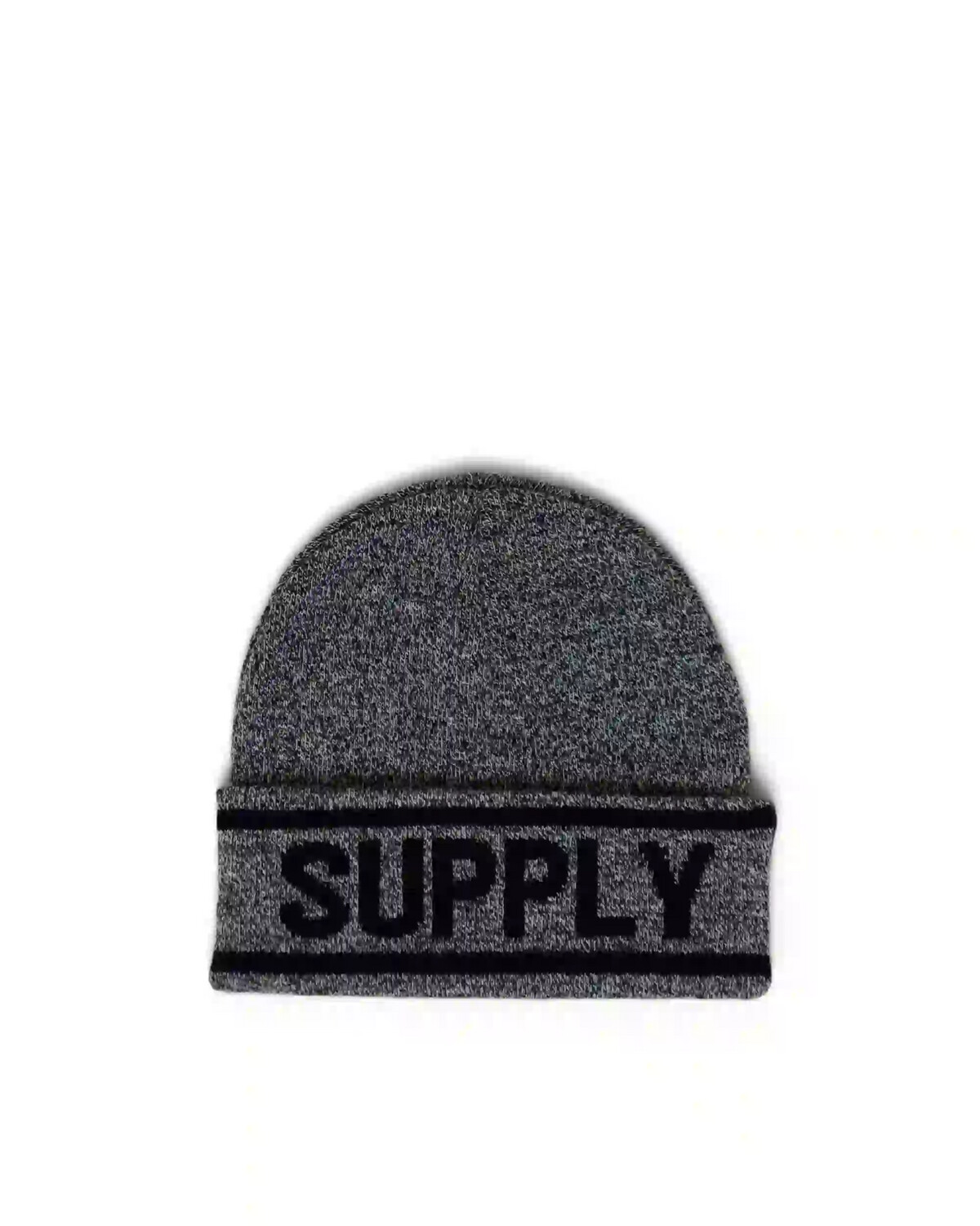 Herschel Elmer Beanie Black Heather Light Grey