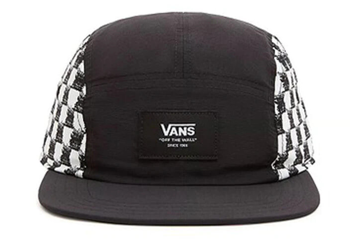 Vans Checkerboard Curved Bill Camper Black