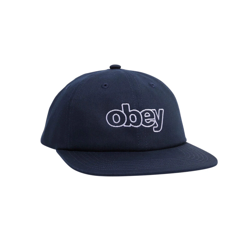 Navy Select 6 Panel Snapback Obey