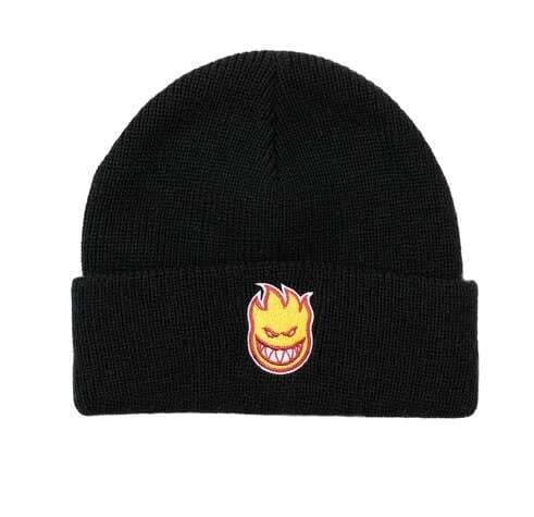 Spitfire Bighead Fill Cuff Beanie Black Red Gold
