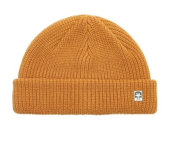 Obey Micro Beanie Satin Brass Pigment