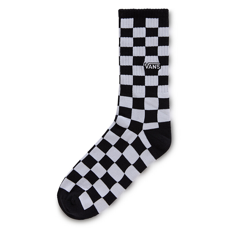 Vans Checkerboard Crew II Sock BLACK WHITE