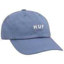 Huf Essentials OG Logo 6 Panel Hat Blue
