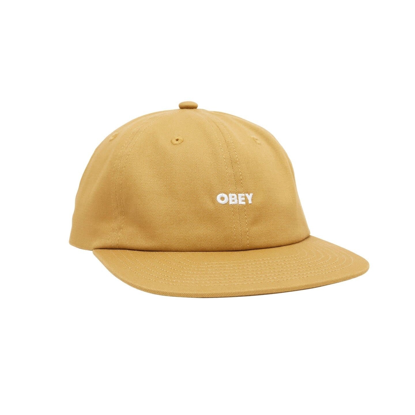 Obey Bold Twill 6 Panel Strapback Brown Butter