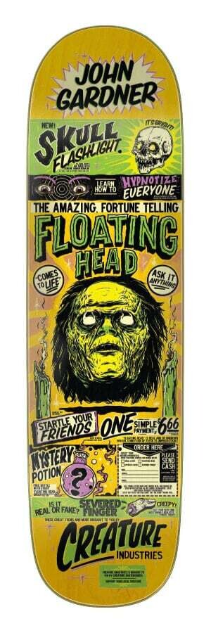 Creature Gardner Floating Head 8.59x32.17