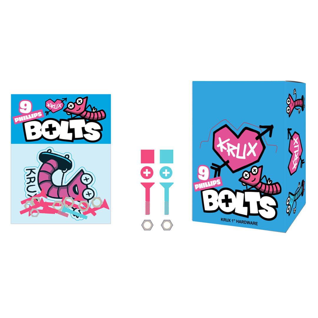 Krux Hardware Krome PHILLIPS 1in PNK/BLU