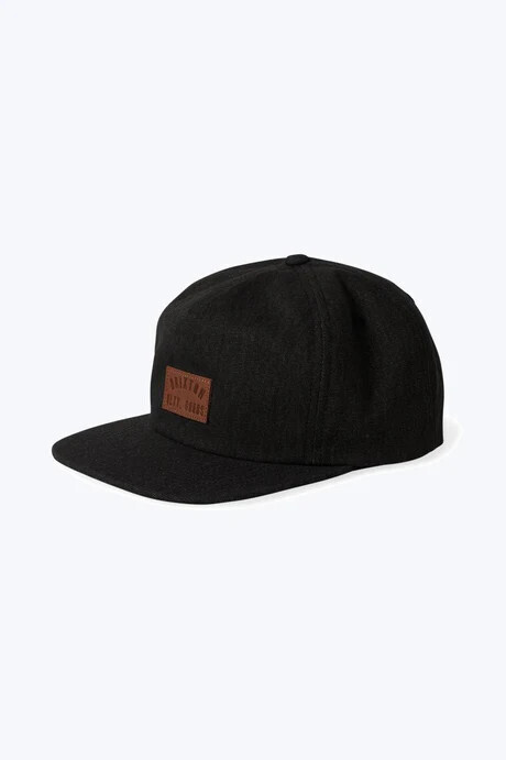 Brixton Woodburn MP Snapback Black Vintage Wash