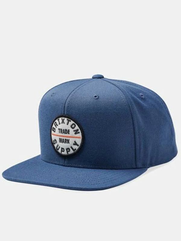Brixton Oath III Snapback Flint Stone Blue White