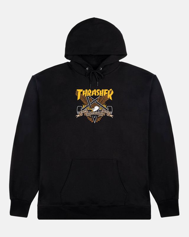 EAGLEGRAM HOODIE	BLACK