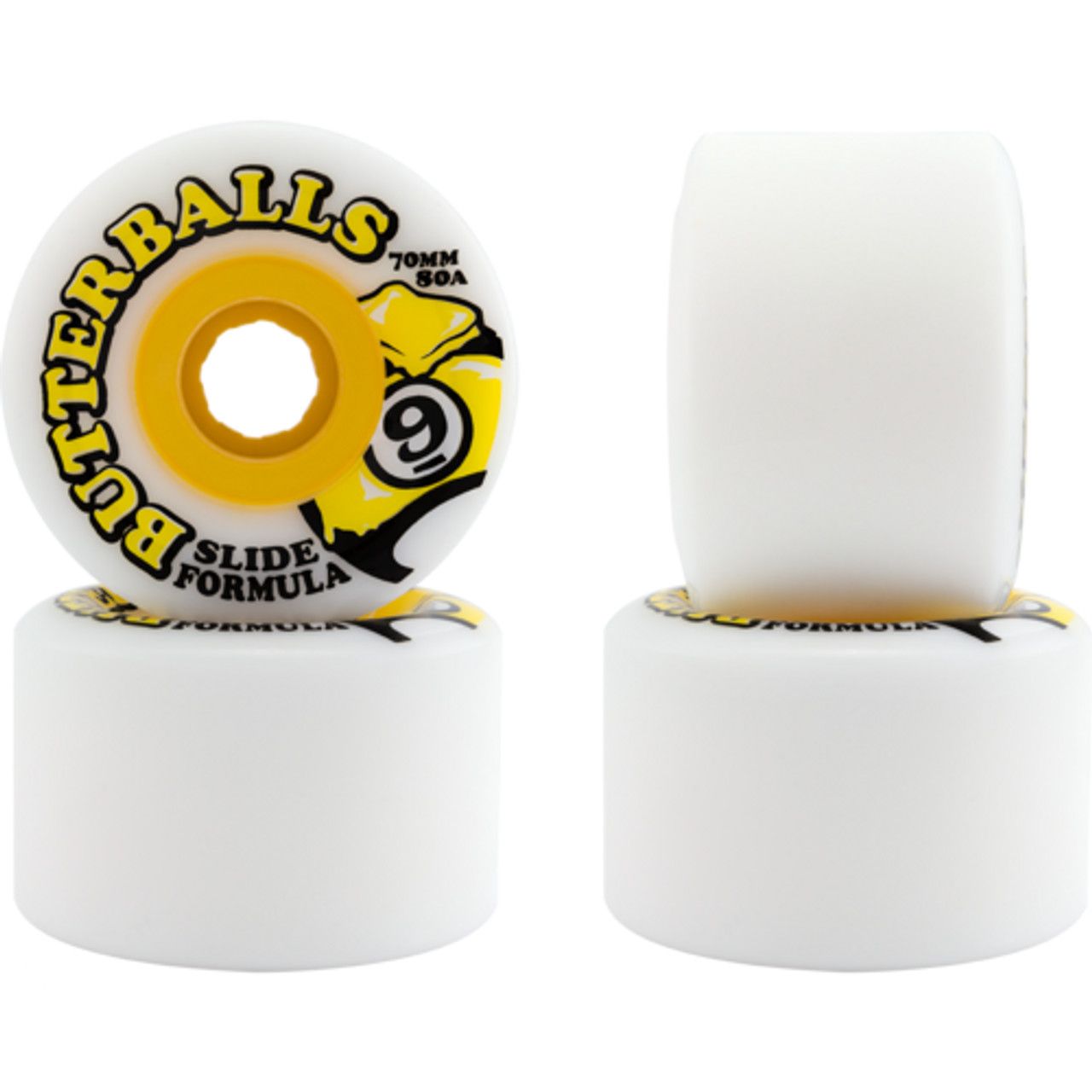 Sector 9 ButterBalls White 80A 70mm