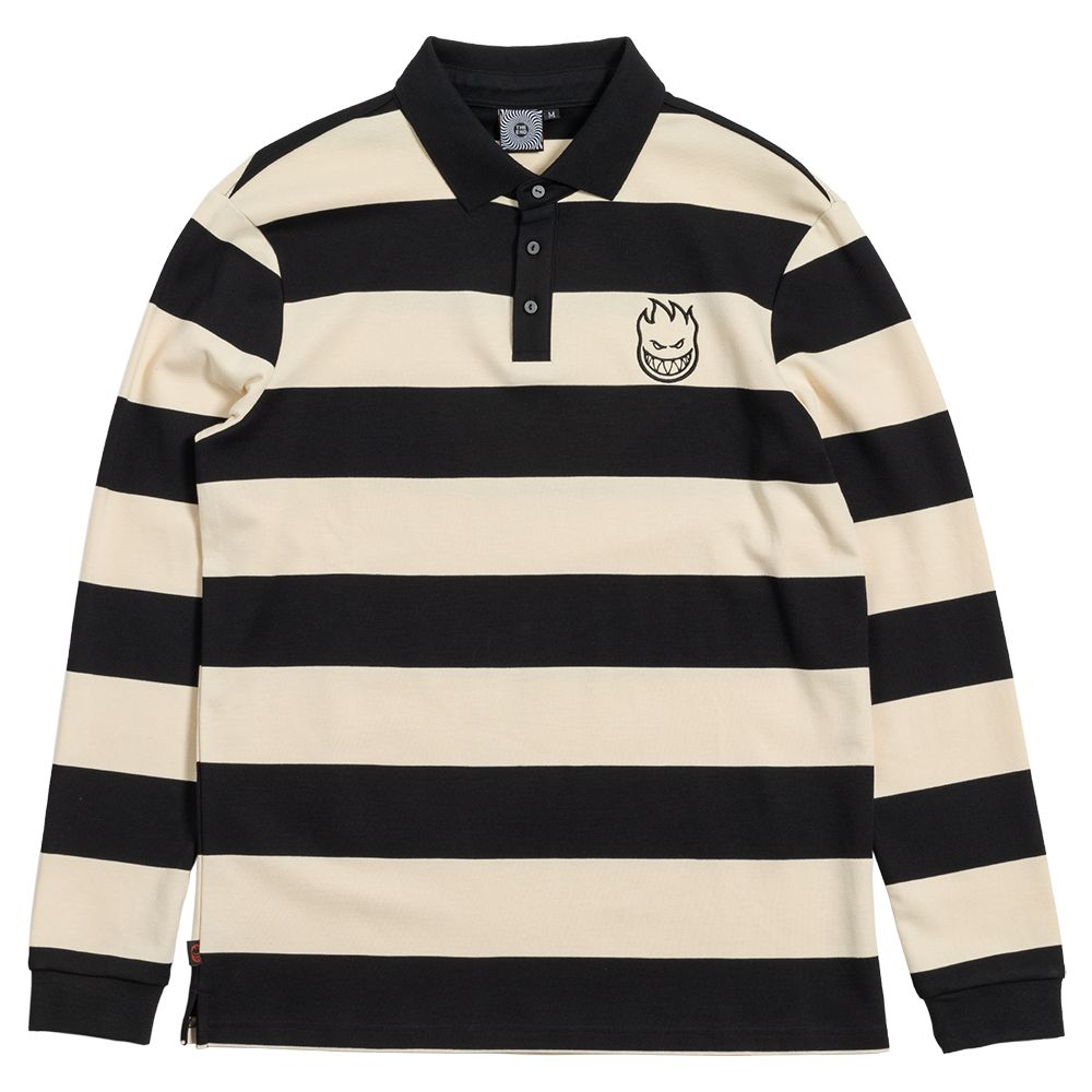 Spitfire Bighead Rugby LS Off White Black 