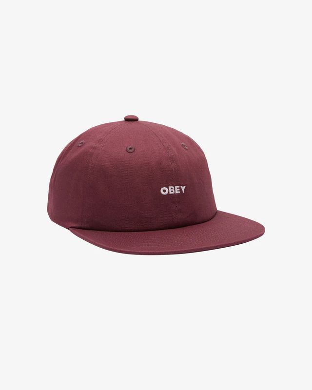 Obey Bold Twill 6 Panel Strapback VINO