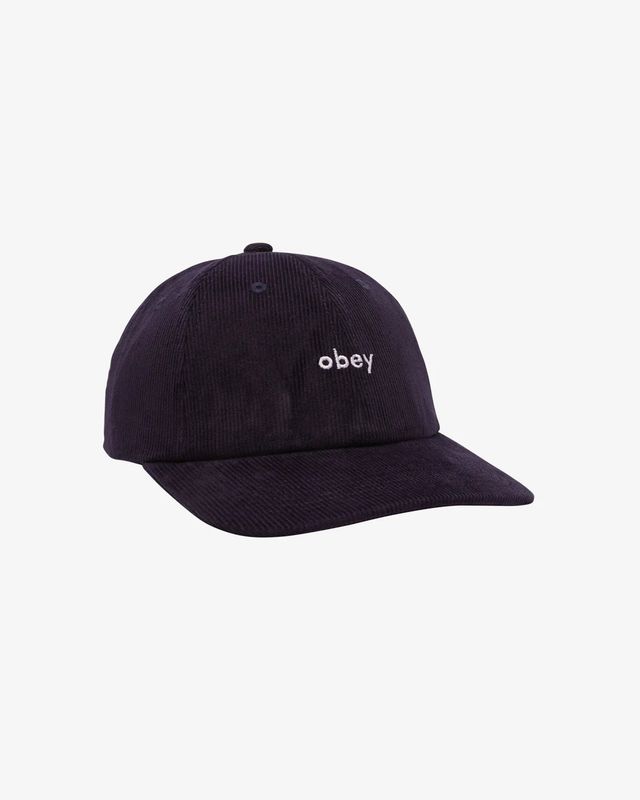 LOWERCASE CORDUROY 6P STRAPBACK Black