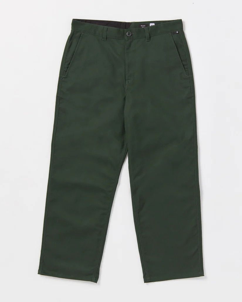 Volcom Billow Twill Pant DKF Dark Forest Green