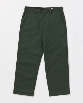 Volcom Billow Twill Pant DKF Dark Forest Green