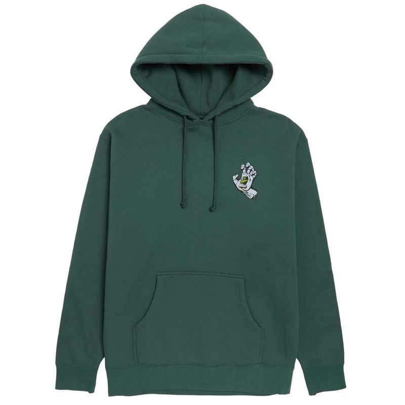 Santa Cruz Screaming Hand Hood Alpine Green Grey Gold 